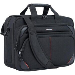 Laptop Bag 17.3 Inch Premium Laptop Briefcase, Expandable Water Repellant Bag